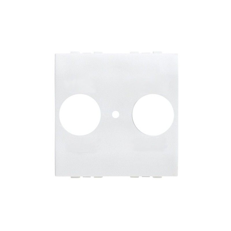 Frontal TV/R-SAT universal Livinglight Blanco 2 módulos N4212
