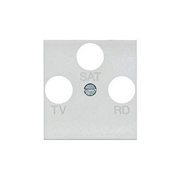Frontal TV-R-SAT universal Livinglight Blanco 2 módulos N4207