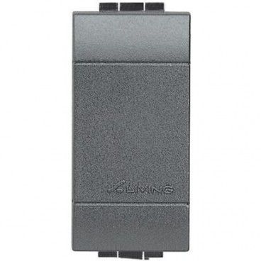 Cobertura cega Livinglight 1 módulo Antracite L4950