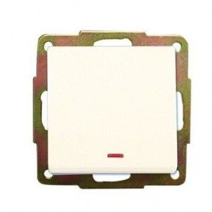 Interruptor unipolar de empotrar blanco GSC