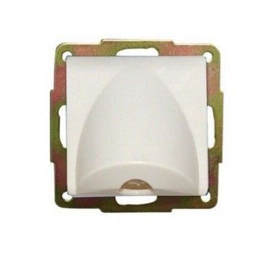 Interruptor unipolar de empotrar blanco GSC