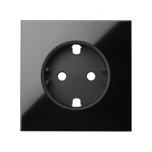 SIMON 100 - Kit frontal 1 elemento 1 base preta brilhante 10020105-138