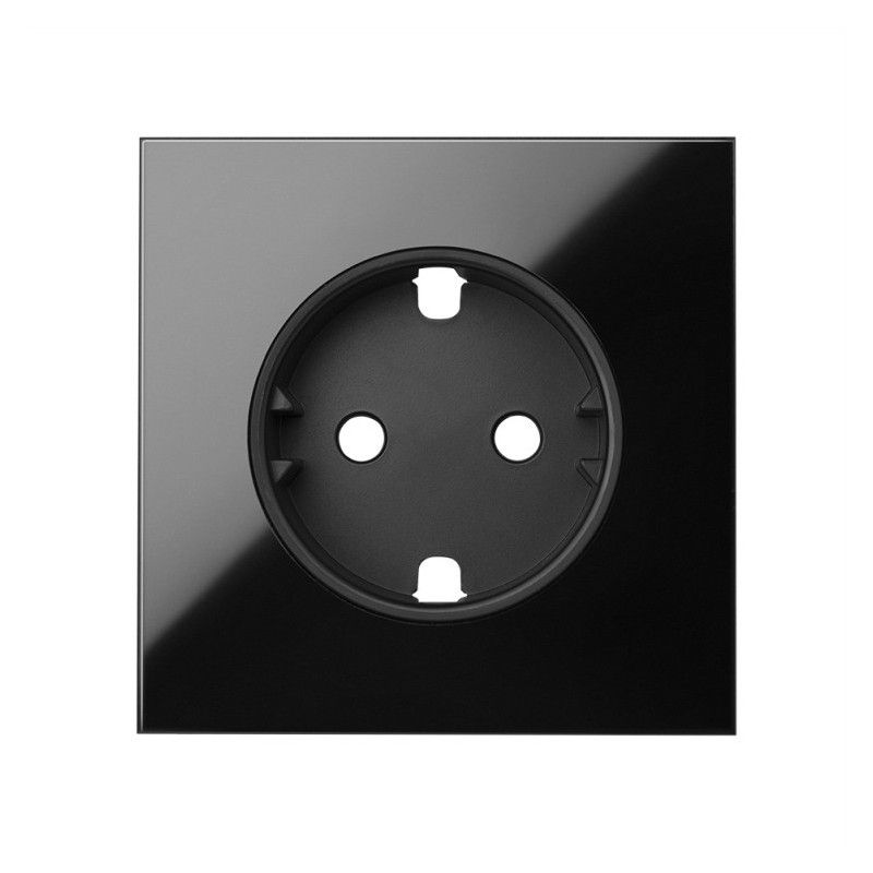SIMON 100 - Kit frontal 1 elemento 1 base preta brilhante 10020105-138
