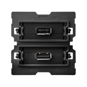 Conector 2xUSB 2.0 A hembra 2M SIMON 100 10000562-039