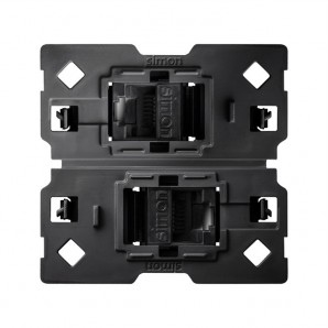 Adaptador con 2 conectores RJ45 cat6 2M SIMON 100 10002544-039