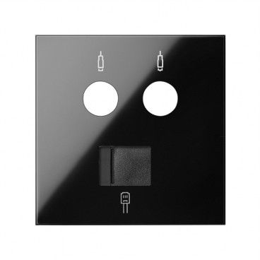 Tapa para toma R-TV+SAT con RJ45 2M SIMON 10000072-138