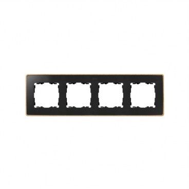Moldura 4 elementos base em madeira grafite SIMON 82 DETAIL 8201640-271