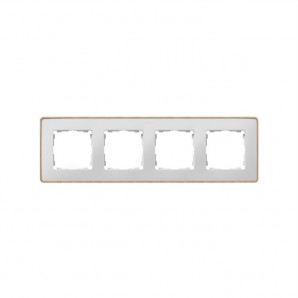 Marco 4 elementos blanco base madera (haya 100% certificado pefc) SIMON 82 DETAIL 8201640-270