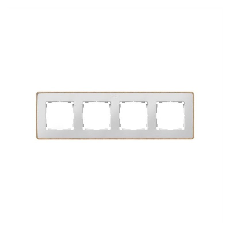 Marco 4 elementos blanco base madera (haya 100% certificado pefc) SIMON 82 DETAIL 8201640-270