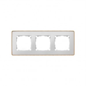 Marco 3 elementos blanco base madera (haya 100% certificado pefc) SIMON 82 DETAIL 8201630-270
