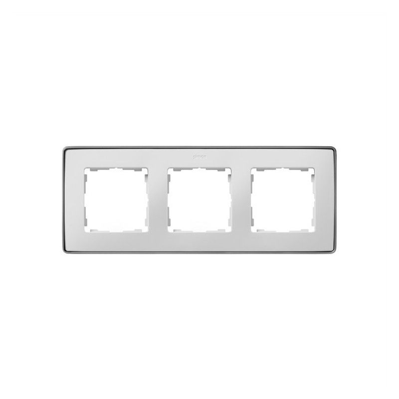 Marco 3 elementos blanco base aluminio SIMON 82 DETAIL 8201630-243