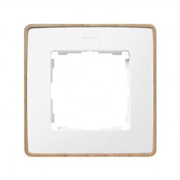 Marco 1 elemento blanco base madera (haya 100% certificado pefc) SIMON 82 DETAIL 8201610-270