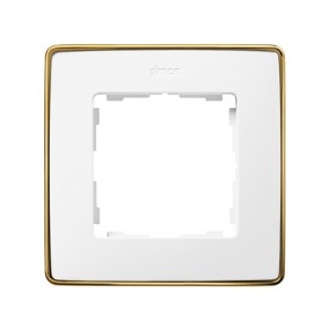 Marco 1 elemento blanco base oro SIMON 82 DETAIL 8201610-245