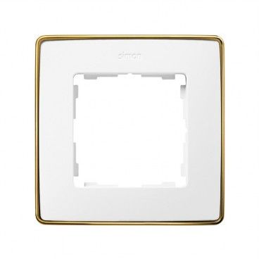 Marco 1 elemento blanco base oro SIMON 82 DETAIL 8201610-245